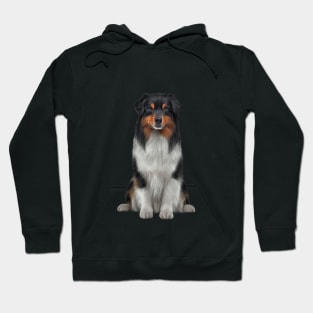 Australian Shepherd dog. Hoodie